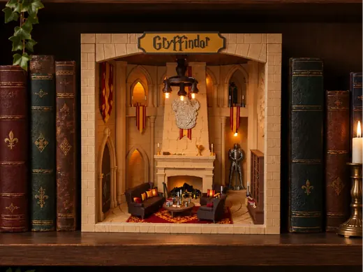 Wizarding Common Room Book Nook