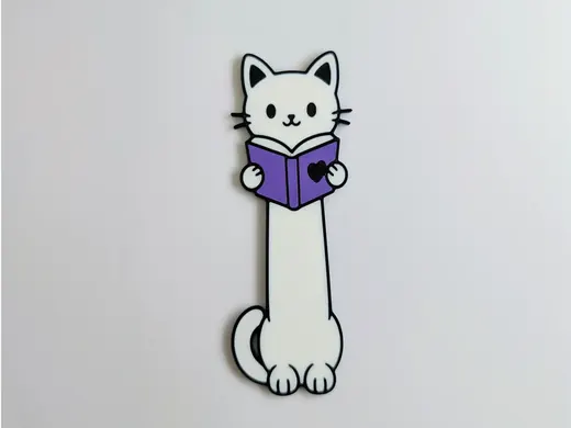 Coffee & Book Kitty Bookmarks – other view
