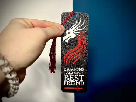 Dragons Are a Girl's Best Friend Bookmark – other view