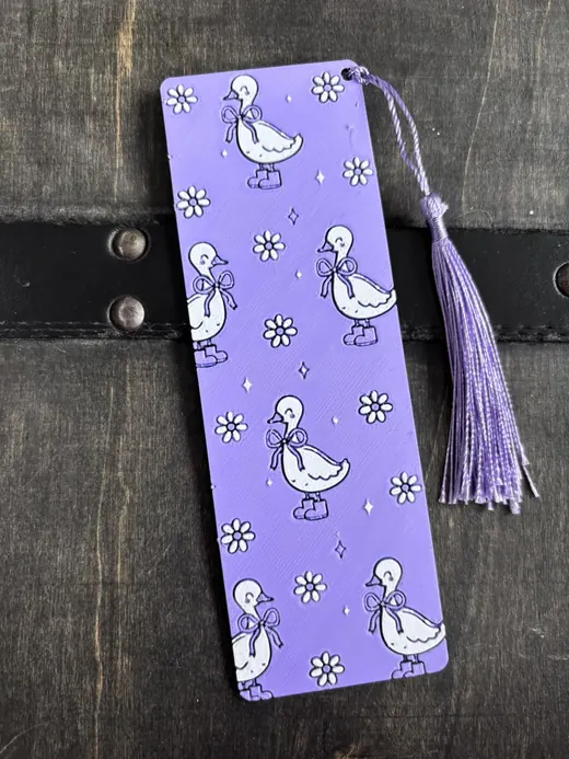 Ducks and Flowers Bookmark – other view