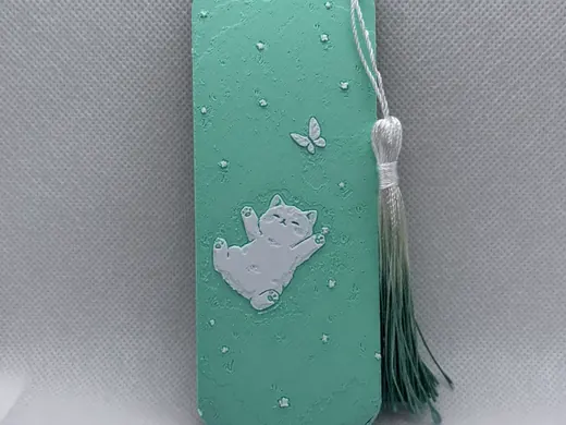 Kitty & Butterfly Bookmark