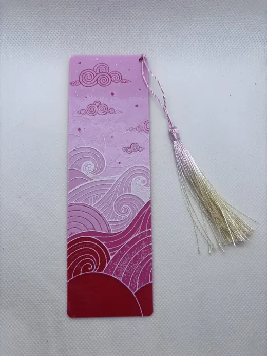 Pink Scenery Bookmark – other view