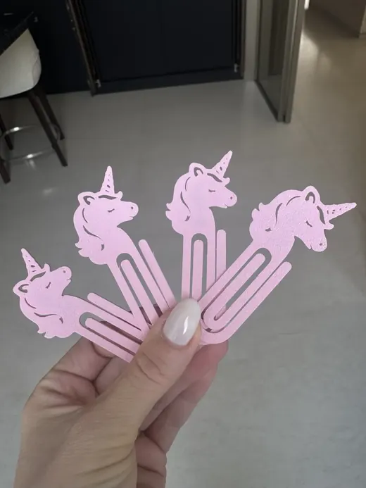 Unicorn Bookmark – other view