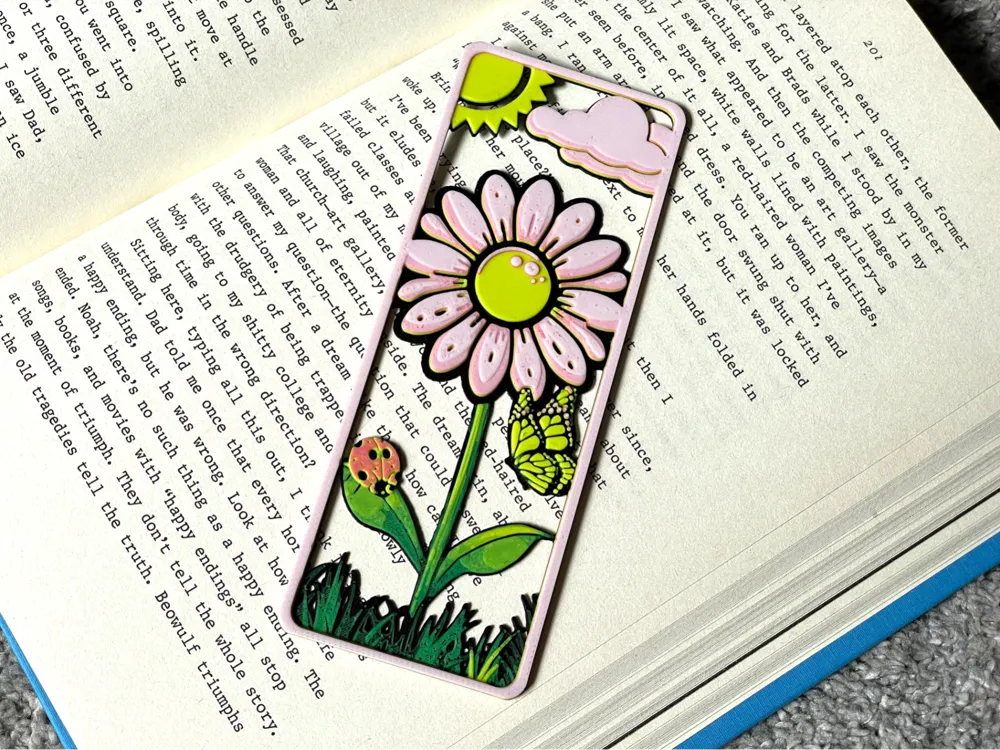 Daisy Flower Bookmark