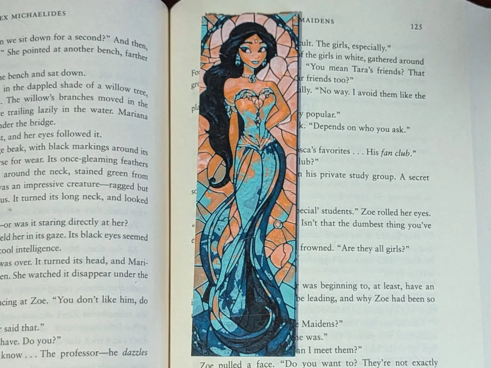 Desert Princess Stained Glass Bookmark