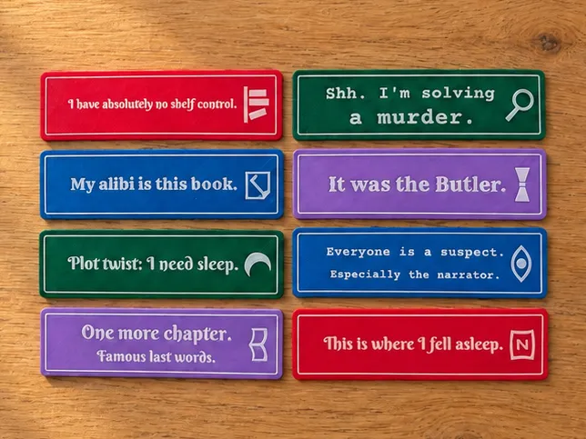 Funny Bookmarks – 8 Designs for Book Lovers