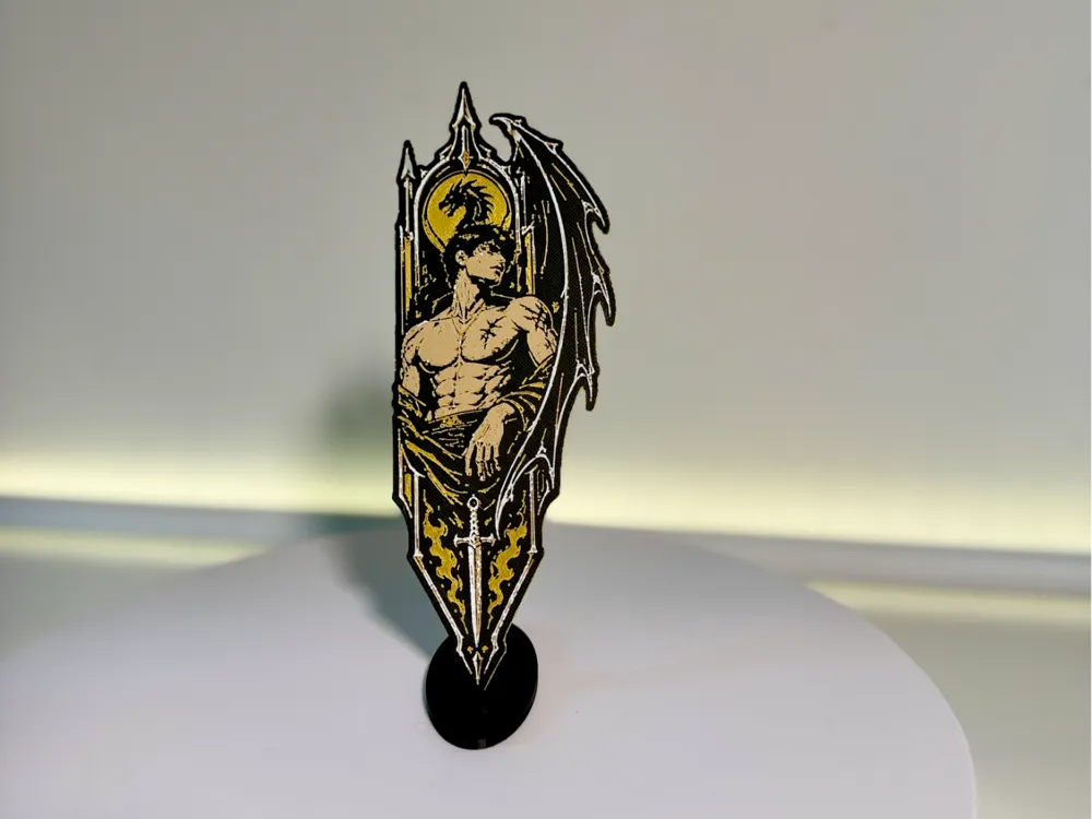 Fourth Wing Gold Dragon Rider Bookmark