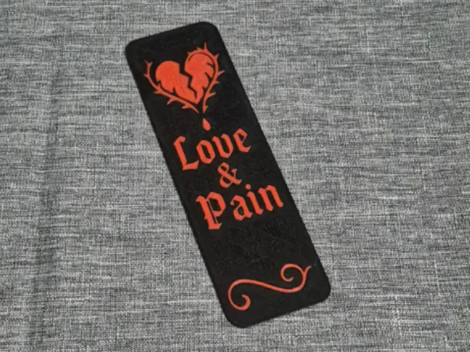 Love & Pain Dark Romance Bookmark