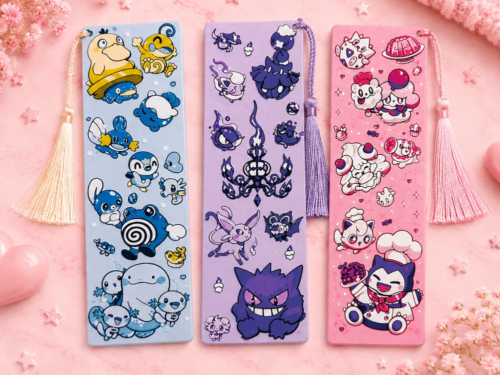 Pocket Creatures Bookmark Set
