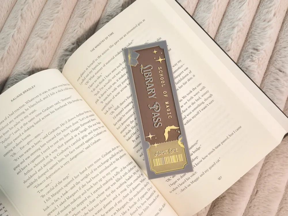 School of Magic Library Pass Bookmark