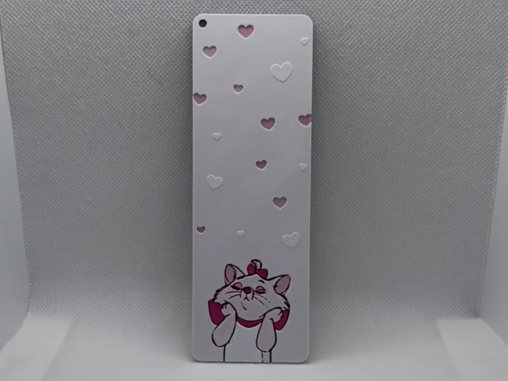 White Kitten Bookmark