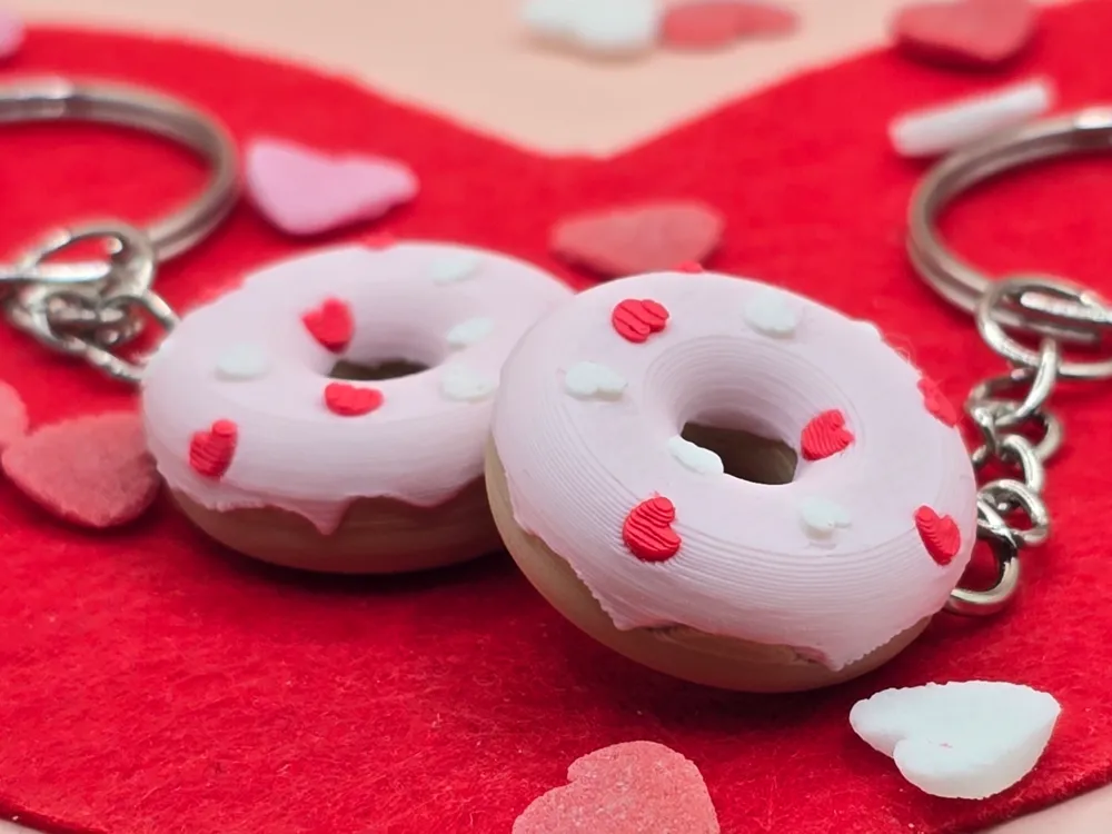 Cupid's Donut Keychain
