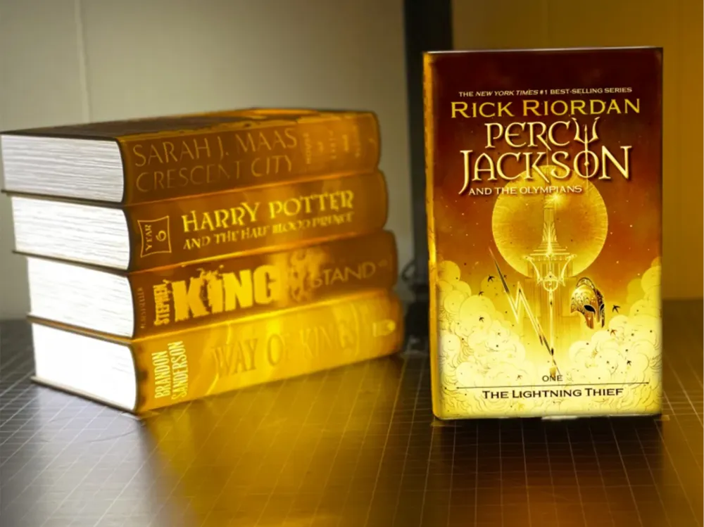 Demigod Quest Lithophane Book Lamp