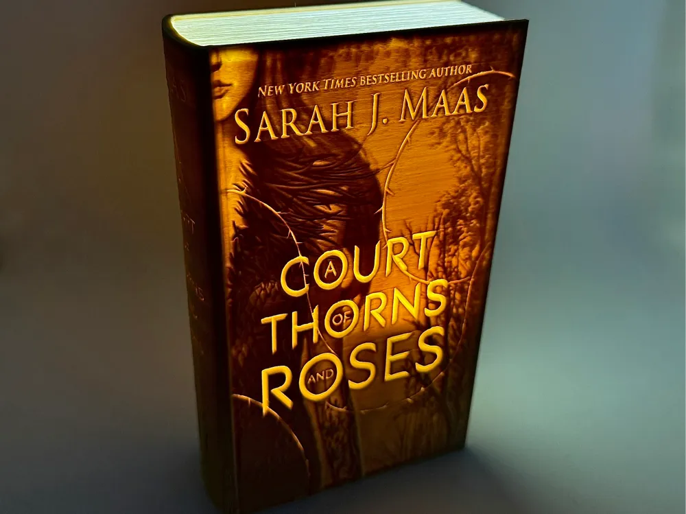 A Court of Thorns and Roses Lithophane Book Lamp