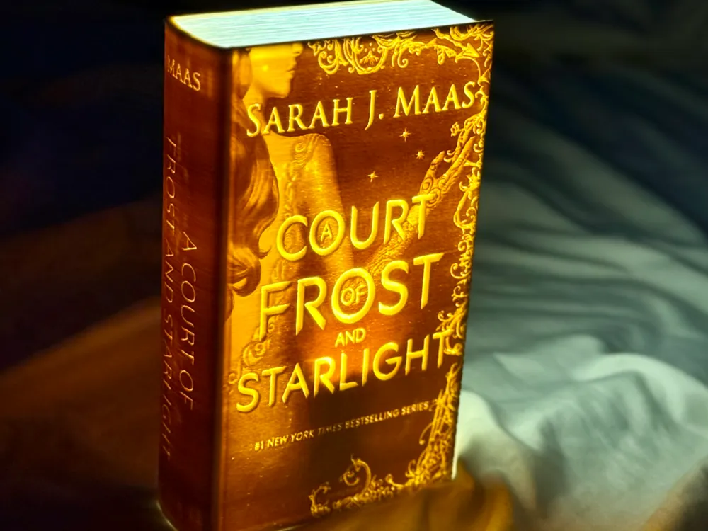 A Court of Frost and Starlight Lithophane Book Lamp