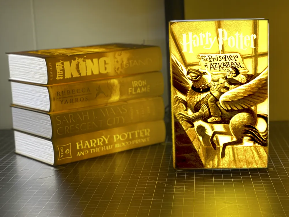 Wizarding School Year 3 Lithophane Book Lamp