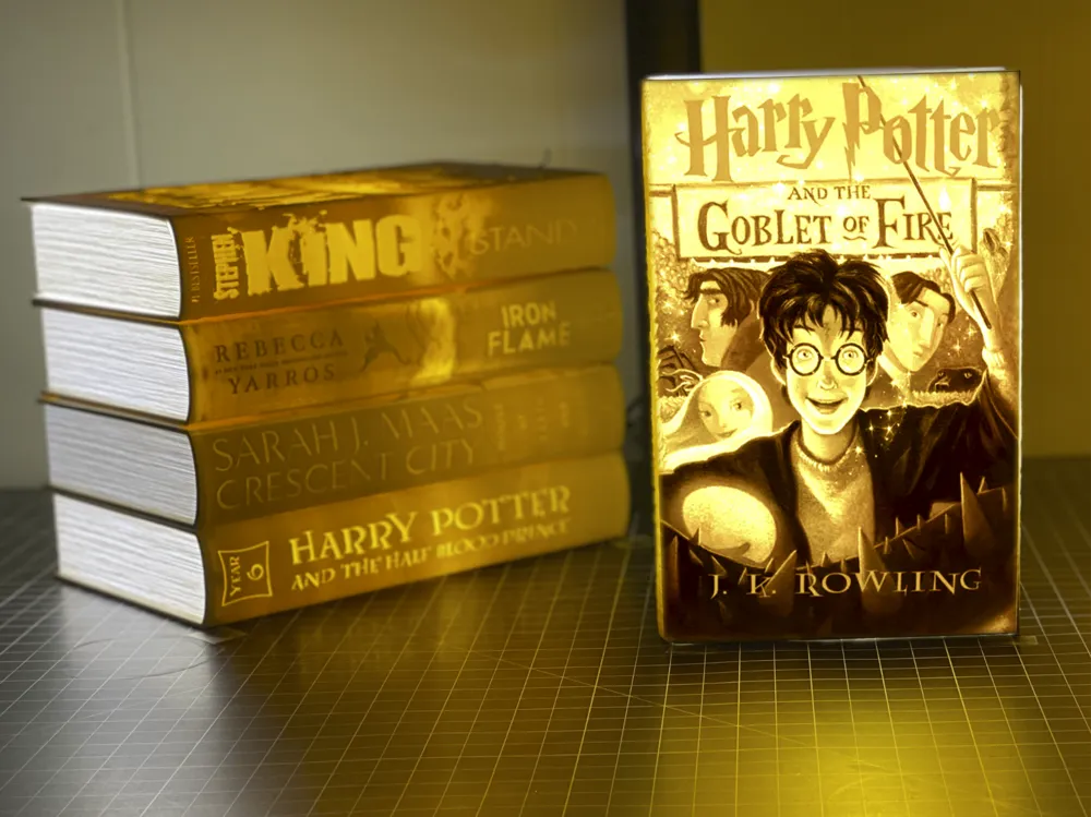 Wizarding School Year 4 Lithophane Book Lamp