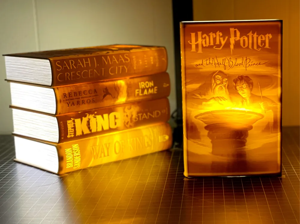 Wizarding School Year 6 Lithophane Book Lamp